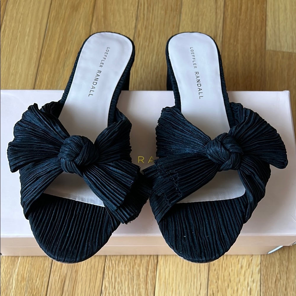 Loeffler Randall Black Emilia Heels NWT